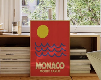 Monaco City Art Print