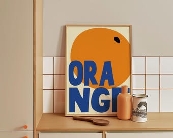 Orange Minimalist Poster